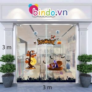 Decal dán tường Decal trang trí Halloween số 47 Decal dán tường Decal trang trí Halloween số 47
