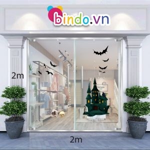 Decal dán tường Decal trang trí Halloween số 54