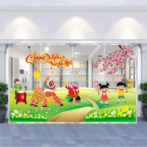 Decal dán tường Decal trang trí tết xuân 2020 combo số1 Decal dán tường Decal trang trí tết xuân 2020 combo số1