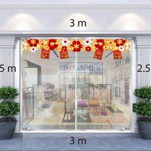 Decal dán tường Decal trang trí tết xuân 2020 số 104 Decal dán tường Decal trang trí tết xuân 2020 số 104