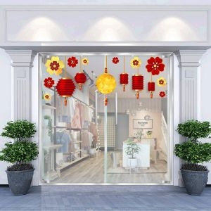 Decal dán tường Tết xuân 63 - Lồng đèn năm mới Decal dán tường Tết xuân 63 - Lồng đèn năm mới