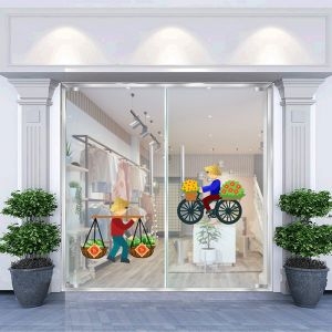 Decal dán tường Decal trang trí tết xuân 2020 số 72 Decal dán tường Decal trang trí tết xuân 2020 số 72