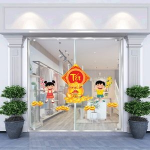 Decal dán tường Decal trang trí tết xuân 2020 số 73 Decal dán tường Decal trang trí tết xuân 2020 số 73