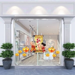 Decal dán tường Decal trang trí tết xuân 2020 số 76 Decal dán tường Decal trang trí tết xuân 2020 số 76