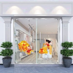 Decal dán tường Decal trang trí tết xuân 2020 số 80 Decal dán tường Decal trang trí tết xuân 2020 số 80