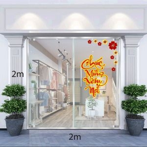 Decal dán tường Decal trang trí tết xuân 2020 số 92 Decal dán tường Decal trang trí tết xuân 2020 số 92