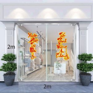 Decal dán tường Decal tết - Tết thịnh vượn an khang xuân phát tài như ý Decal dán tường Decal tết - Tết thịnh vượn an khang xuân phát tài như ý