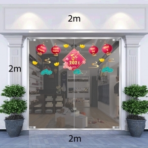Decal dán tường Tết xuân 2021-An Khang Thịnh Vượng Vạn Sự Như Ý