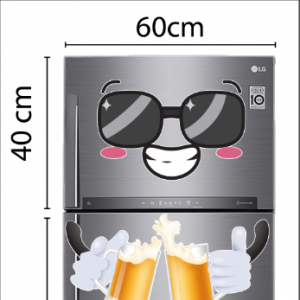 Decal dán tường Decal trang trí tủ lạnh số 2 Decal dán tường Decal trang trí tủ lạnh số 2