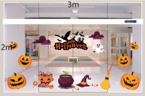 Decal dán tường Decal trang trí Halloween số 4 Decal dán tường Decal trang trí Halloween số 4