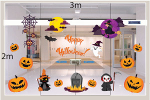 Decal dán tường Decal trang trí Halloween số 6