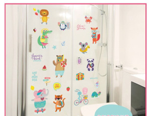 Decal dán tường Decal vườn thú đáng yêu 1 Decal dán tường Decal vườn thú đáng yêu 1