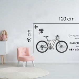 Decal dán tường Decal xe đạp hoài cổ Decal dán tường Decal xe đạp hoài cổ