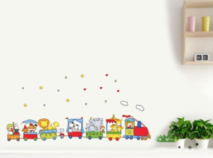 Decal dán tường Đoàn tàu to size nhỏ