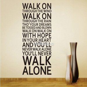 Decal dán tường Decal dòng chữ dán tường walk on your mind màu đen Decal dán tường Decal dòng chữ dán tường walk on your mind màu đen