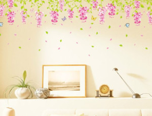 Decal dán tường Giàn hoa ti gôn nhỏ