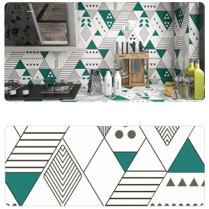 Decal dán tường Giấy decal dán bếp hình học xanh Decal dán tường Giấy decal dán bếp hình học xanh