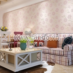 Decal dán tường Giấy dán tường 3d Dây leo hồng