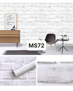 Decal dán tường Giấy dán tường có keo sẵn gạch trắng Decal dán tường Giấy dán tường có keo sẵn gạch trắng