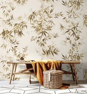 Decal dán tường Giấy dán tường hàn quốc chiếc lá ALBANY 6812-2 Decal dán tường Giấy dán tường hàn quốc chiếc lá ALBANY 6812-2
