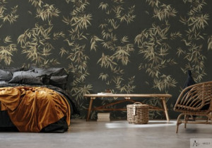 Decal dán tường Giấy dán tường hàn quốc chiếc lá ALBANY 6812-3 Decal dán tường Giấy dán tường hàn quốc chiếc lá ALBANY 6812-3