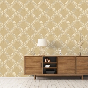 Decal dán tường Giấy dán tường hàn quốc họa tiết vàng ALBANY6803-2 Decal dán tường Giấy dán tường hàn quốc họa tiết vàng ALBANY6803-2