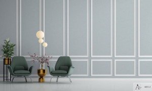 Decal dán tường Giấy dán tường hàn quốc xám ALBANY 6831-2 Decal dán tường Giấy dán tường hàn quốc xám ALBANY 6831-2