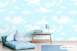 Decal dán tường Giấy dán tường hàn quốc xanh XAVIA 3932-3 Decal dán tường Giấy dán tường hàn quốc xanh XAVIA 3932-3