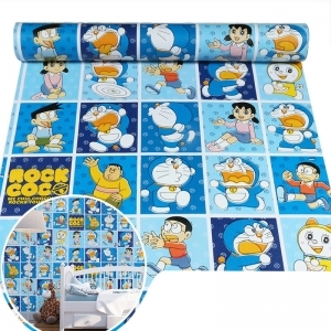 Decal dán tường Giấy decal cuộn các bạn Đôremon