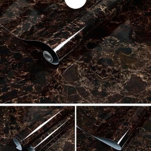 Decal dán tường Giấy dán bếp đá hoa cương đen nâu, giả đá đẹp, tráng nhôm cách nhiệt dán được lên mặt bàn ăn Decal dán tường Giấy dán bếp đá hoa cương đen nâu, giả đá đẹp, tráng nhôm cách nhiệt dán được lên mặt bàn ăn