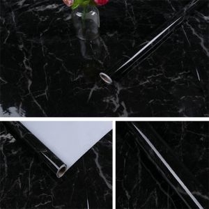 Decal dán tường Giấy dán bếp giả đá hoa cương đen cao cấp, chống dầu mỡ, tráng nhôm khổ 0.6m x 5m trang trí bếp đẹp Decal dán tường Giấy dán bếp giả đá hoa cương đen cao cấp, chống dầu mỡ, tráng nhôm khổ 0.6m x 5m trang trí bếp đẹp