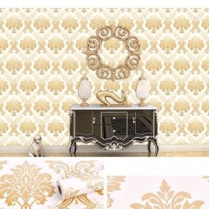 Decal dán tường Giấy dán tường họa tiết cổ điển hoa nâu vàng, dán tường phòng khách, ngủ đẹp, giá rẻ【Có đổi trả】 TPHCM Decal dán tường Giấy dán tường họa tiết cổ điển hoa nâu vàng, dán tường phòng khách, ngủ đẹp, giá rẻ【Có đổi trả】 TPHCM
