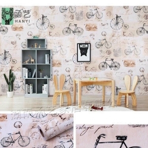 Decal dán tường Giấy decal cuộn hoài niệm cổ Decal dán tường Giấy decal cuộn hoài niệm cổ