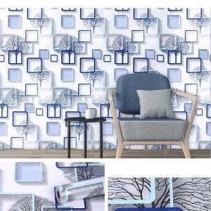 Decal dán tường Giấy decal dán tường khung hình và cây có keo khổ 45cm x 10 mét Decal dán tường Giấy decal dán tường khung hình và cây có keo khổ 45cm x 10 mét