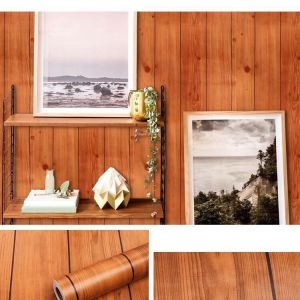 Decal dán tường Giấy decal dán tường vân gỗ 3D nâu khổ 45cm x dài 10 mét Decal dán tường Giấy decal dán tường vân gỗ 3D nâu khổ 45cm x dài 10 mét