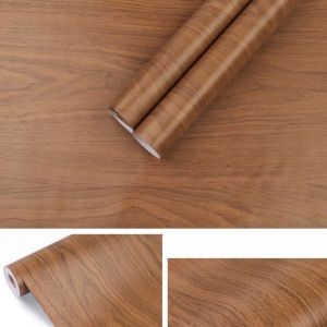 Decal dán tường Giấy decal cuộn Vân gỗ tự nhiên