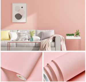 Decal dán tường Giấy dán tường màu hồng nhạt, chất liệu decal dán bàn học, tủ kệ, dán tường phòng đẹp giá rẻ TPHCM