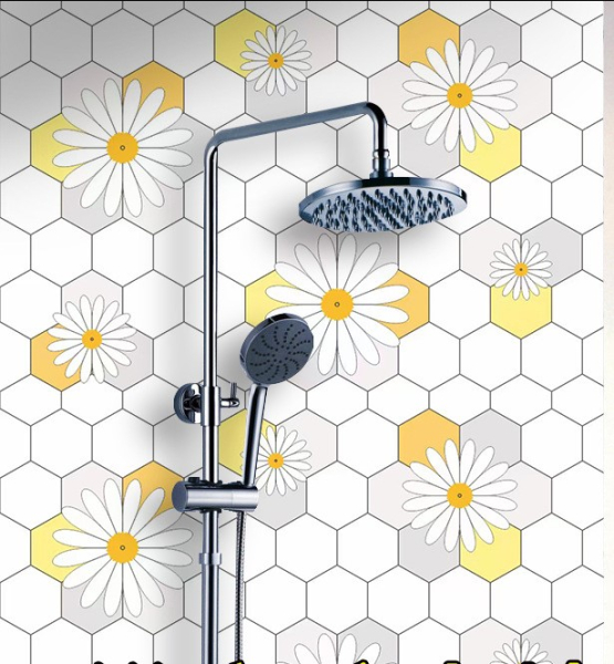 Decal dán tường Giấy decal  dán bếp hoa cúc