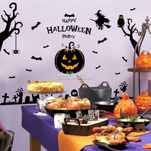 Decal dán tường Halloween 7