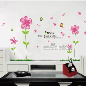 Decal dán tường Decal hoa 5 cánh hồng có sẵn keo chi tiết rời dán tường đẹp khổ 150cm x 80cm Decal dán tường Decal hoa 5 cánh hồng có sẵn keo chi tiết rời dán tường đẹp khổ 150cm x 80cm