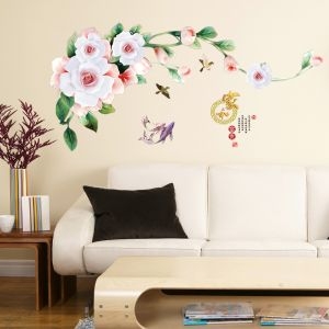Decal dán tường Hoa cúc trắng