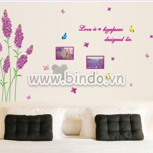 Decal dán tường Decal hoa lavender tím, dán theo sở thích, dán phòng ngủ, ở TPHCM Decal dán tường Decal hoa lavender tím, dán theo sở thích, dán phòng ngủ, ở TPHCM