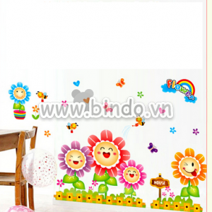 Decal dán tường Decal dán tường hoa mặt trời, có sẵn keo, phòng bé, 1,2 x 0,6 (m) (dài x rộng) TPHCM Decal dán tường Decal dán tường hoa mặt trời, có sẵn keo, phòng bé, 1,2 x 0,6 (m) (dài x rộng) TPHCM