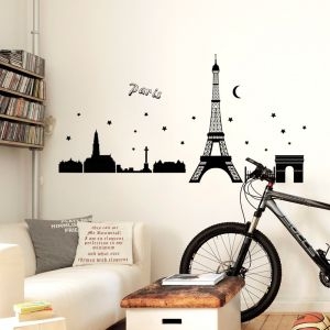 Decal dán tường Decal các kỳ quan thế giới dạ quang dán tường, trần, quán cafe, trà sữa