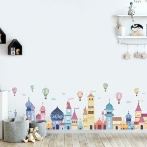 Decal dán tường Decal dán lâu đài cổ tích, dán theo sở thích, dán tường phòng bé, tại TPHCM size 1,60 x 0,50 (m) (dài x rộng) Decal dán tường Decal dán lâu đài cổ tích, dán theo sở thích, dán tường phòng bé, tại TPHCM size 1,60 x 0,50 (m) (dài x rộng)