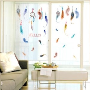 Decal dán tường Decal lông vũ sắc màu 3, chi tiết rời, trường mầm non, giá rẻ TPHCM Decal dán tường Decal lông vũ sắc màu 3, chi tiết rời, trường mầm non, giá rẻ TPHCM