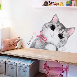Decal dán tường Decal dán tường mèo con dễ thương, chi tiết rời, dán tường phòng bé, khổ 0,55 x 0,80 (m) (dài x rộng) ở TPHCM Decal dán tường Decal dán tường mèo con dễ thương, chi tiết rời, dán tường phòng bé, khổ 0,55 x 0,80 (m) (dài x rộng) ở TPHCM
