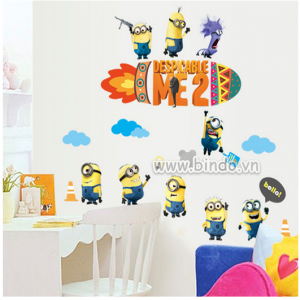 Decal dán tường Decal Minion dán tường, lớp học mầm non, dán theo sở thích, mới nhất tại TPHCM Decal dán tường Decal Minion dán tường, lớp học mầm non, dán theo sở thích, mới nhất tại TPHCM