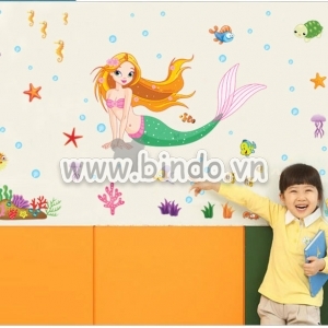 Decal dán tường Decal Nàng tiên cá size nhỏ Decal dán tường Decal Nàng tiên cá size nhỏ