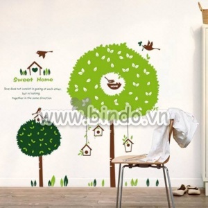 Decal dán tường Ngôi nhà hạnh phúc